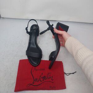 Christian Louboutin Black Miss Jane Sandal